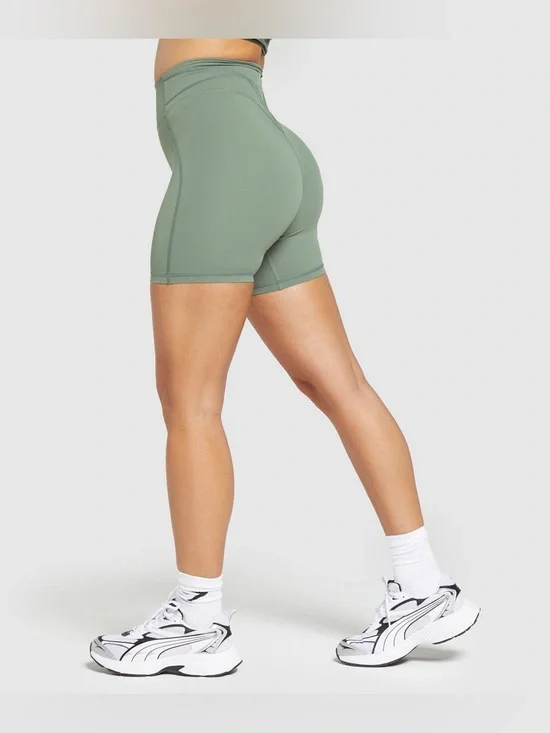 GYMSHARK Stitch Feature Shorts Unit Green size Large - Picture 4 of 13